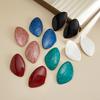 6 Colors Vintage Simple Drip Oil Geometric Multicolor Triangle Stud Earring Women Trendy Style Daily Commuting Wear Ear Jewelry