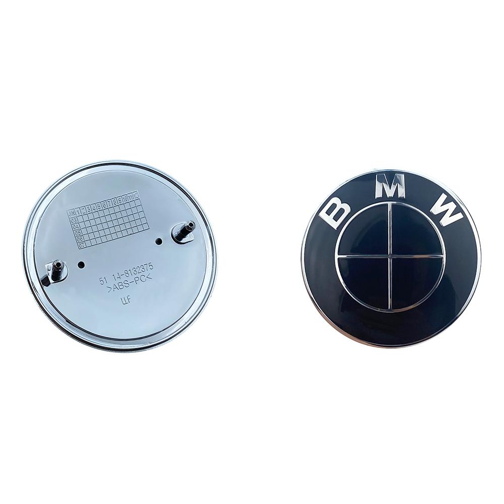 

82mm 74mm 2pcs Chrome Base Front Rear boot badges hood trunk Emblem logo For BMW E46 E39 E38 E90 E60 Z3 Z4 X5 X6 Accessories 2pcs 82mm