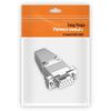 DB9 Female Solder Connector with Metal Shell (4-pack)