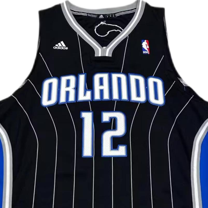 Adidas X NBA Collaboration Orlando Magic 12 Howard V-Neck Fashion Soft Sleeveless Basketball Jersey Unisex jersey Black 7912A-3MG-K9630