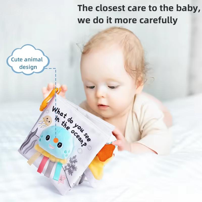 Baby Colored Enlightenment Early Education Three-Dimensional Tear Cannot Be Torn Apart Puzzle Paper Cloth Book Toy