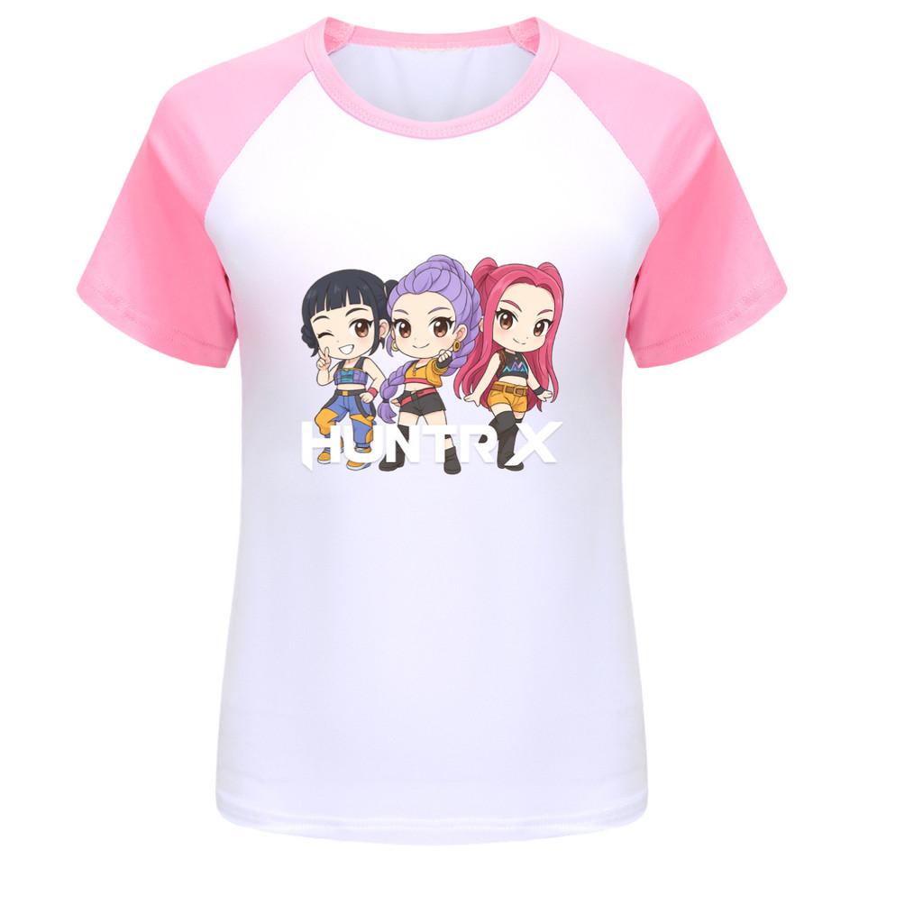 5015 Kids Girls Rumi Zoey Mira Print Raglan Short Sleeves T-Shirt