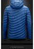 Men's Hooded Lightweight Cotton Jacket - Detachable Plus Size Casual Outerwear for Autumn/Winter