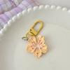 1PC Colorful Romantic Accessory Delicate Flower Sweet Keychain Giftable Backpack Stylish Cherry Blossom Cute 5.5x3cm