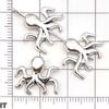 30-Piece Antique Silver Ocean-themed Spacer Beads & Charms Set for DIY Jewelry