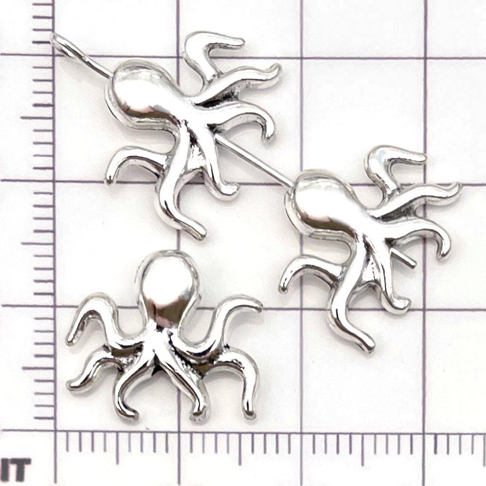 30-Piece Antique Silver Ocean-themed Spacer Beads & Charms Set for DIY Jewelry