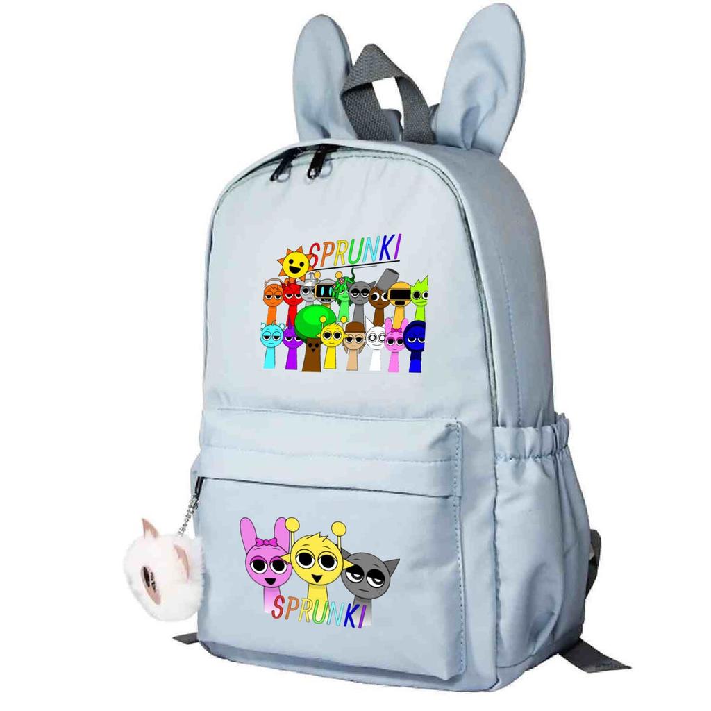 Campus Schoolbag Primary And Secondary School Students Cute Rabbit Ears Personalized Backpack Cartoon Printing