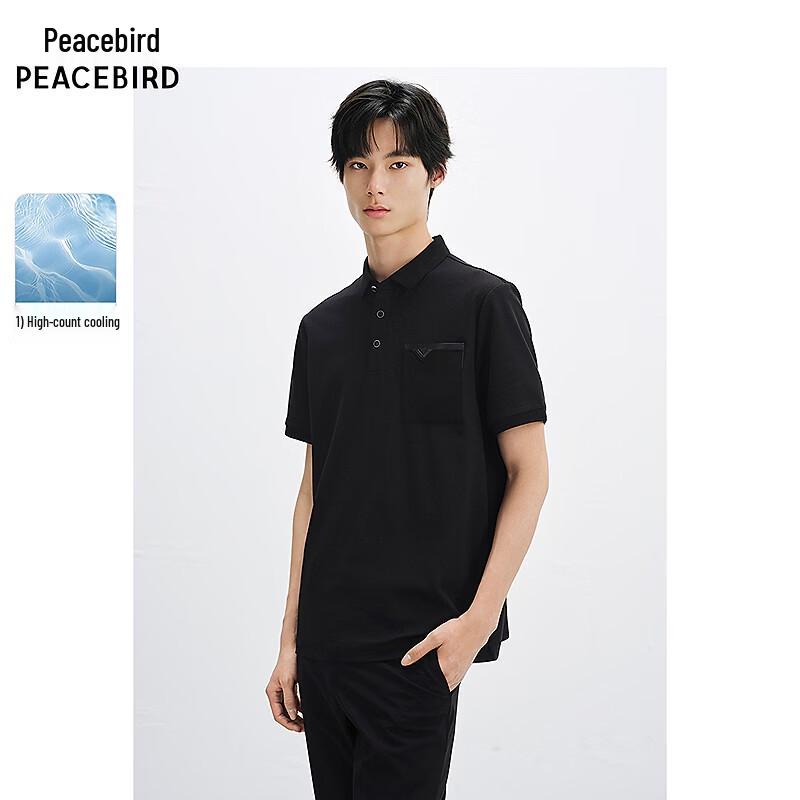 Peacebird Men s Casual Short-Sleeve Polo Shirt S