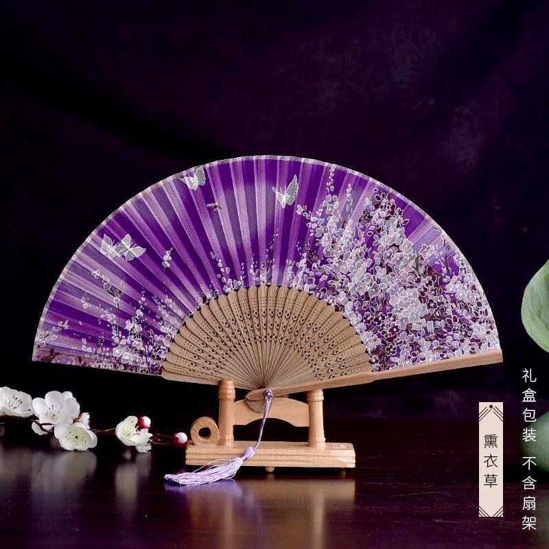 Special Foreign Silk Japanese Style Small Folding Fan Gifts for Foreigners