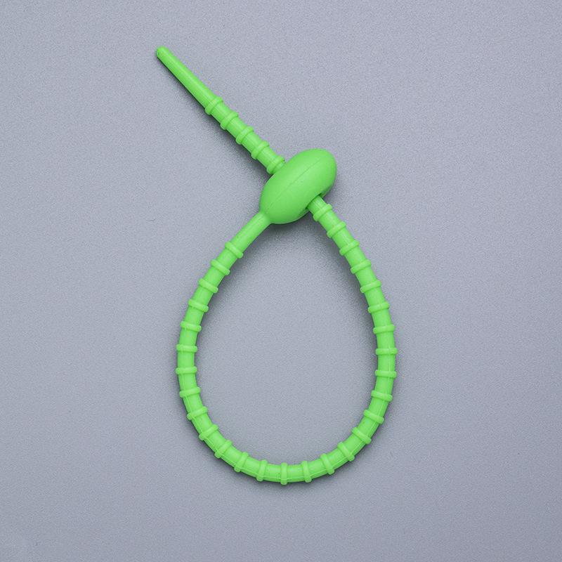 5/10PCS Silicone Reusable Bag Ties Twist Wire Fasten Cable Zip Tie for Headset Data Line Pendant Adjustable Soft Universal Tie
