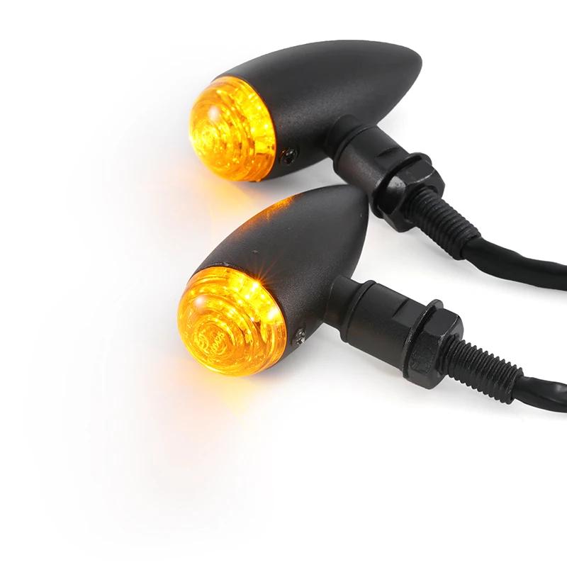 

Новые универсальные указатели поворота для мотоцикла 12 В светодиодные указатели поворота для мотоцикла подходят для всех моделей Harley/Yamaha/Suzuki/Kawasaki чёрный