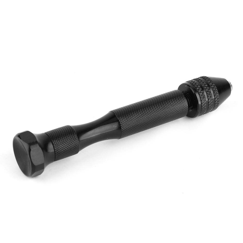 Mini Aluminum Hand Drill Bit With Keyless Chuck+10 Twist Drills BitRotary Tools Woodworking
