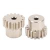 2Pcs RC Motor Gear Set M0.6 16T Precise Fit Low Noise Steel Pinion Motor Gears for 1/12 1/16 Remote 
