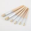 6pcs Stencil Paint Brushes Set Bristle Hair Wooden Handle Perfect For DIY Crafts Watercolor Oil And Acrylic Painting