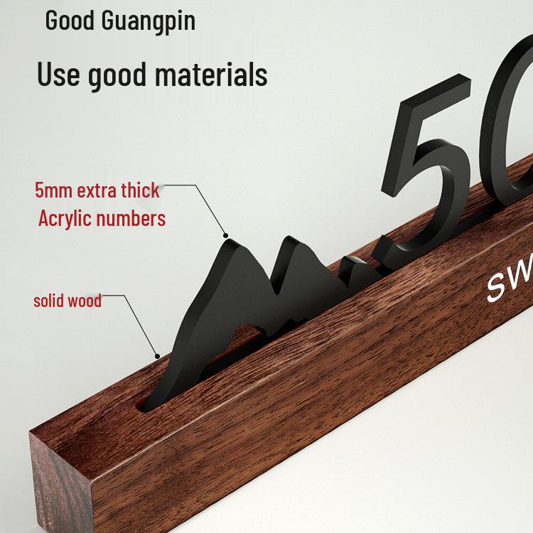 Luminous Personalized House Number Sign Sticker for Front Door