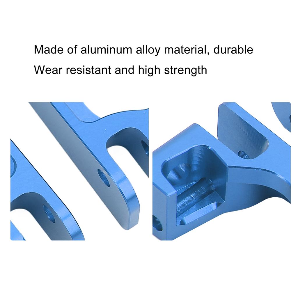 2PCS RC Caster Blocks   High Hardness Aluminum Alloy Front C Hub Carrier for   Rustler 4  1:10 RC Car