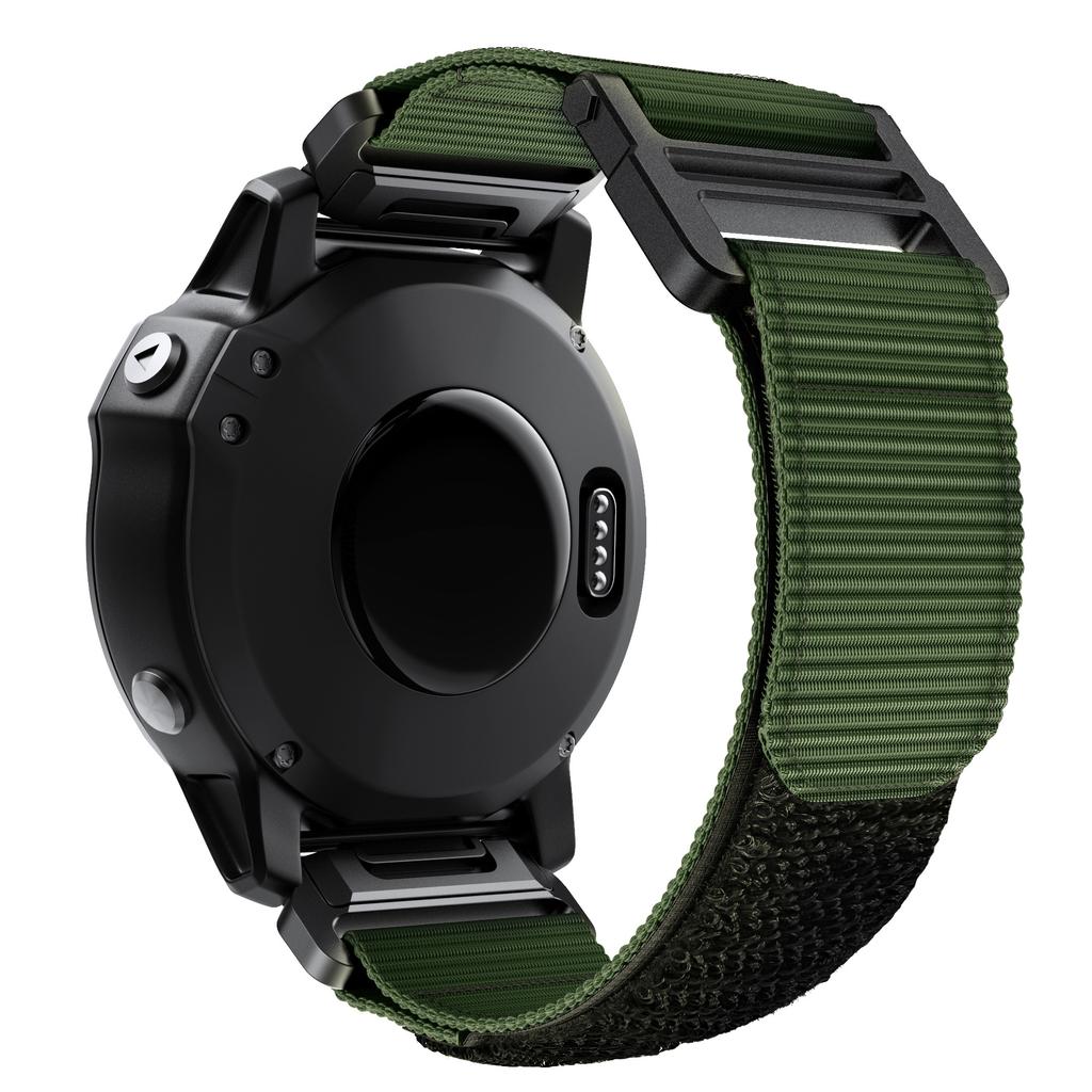 Cinturino In Vera Pelle Per Garmin Tactix 7 PRO / Fenix 6X PRO – Cinturino Rapido Quick Fit 22 Mm (Nero, Pelle Di Mucca)