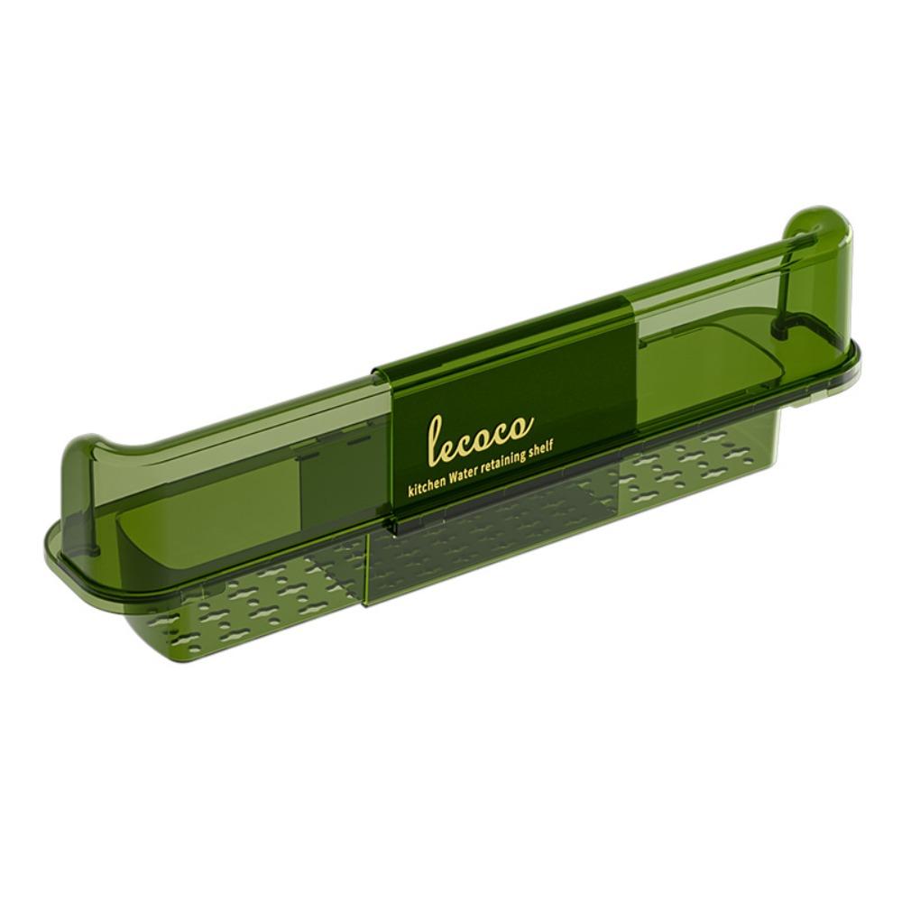 

Растягивающаяся Брызгозащитная Водяная Планка для Раковины Увеличивающая Высоту Кухонная Корзина для Хранения Кухня зелёный