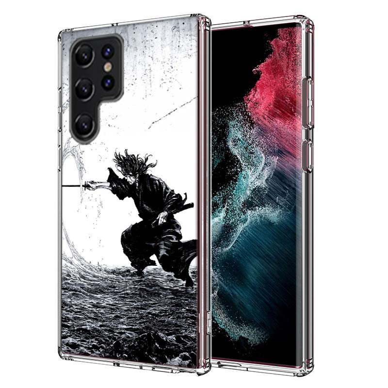 Manga Vagabond Capa Phone Case For Samsung S26 Ultra S25 Edge Galaxy S23 S21 S20 S24 FE S22 S10 Plus Cover Clear TPU Shell Coque