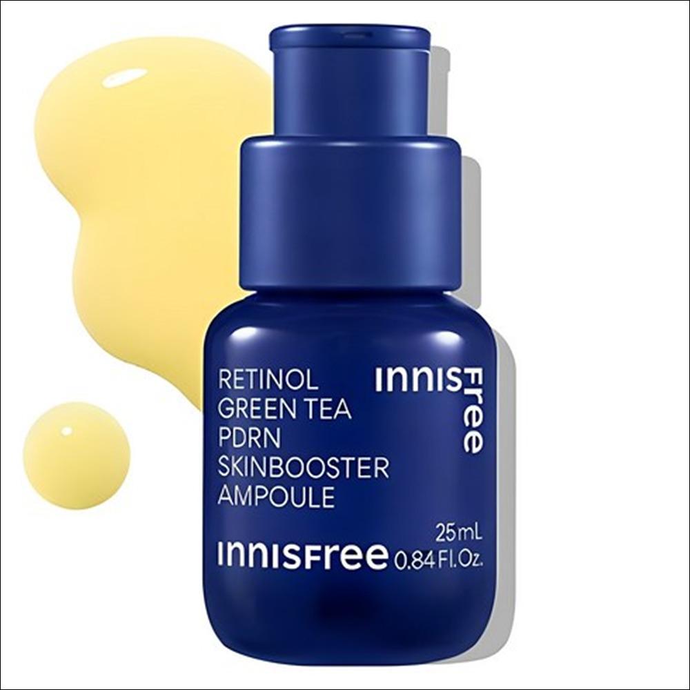 

[Vegan Beauty] Innisfree Retinol Green Tea PDRN Skin Booster Ampoule, 25ml, 1ea 25ml,1EA