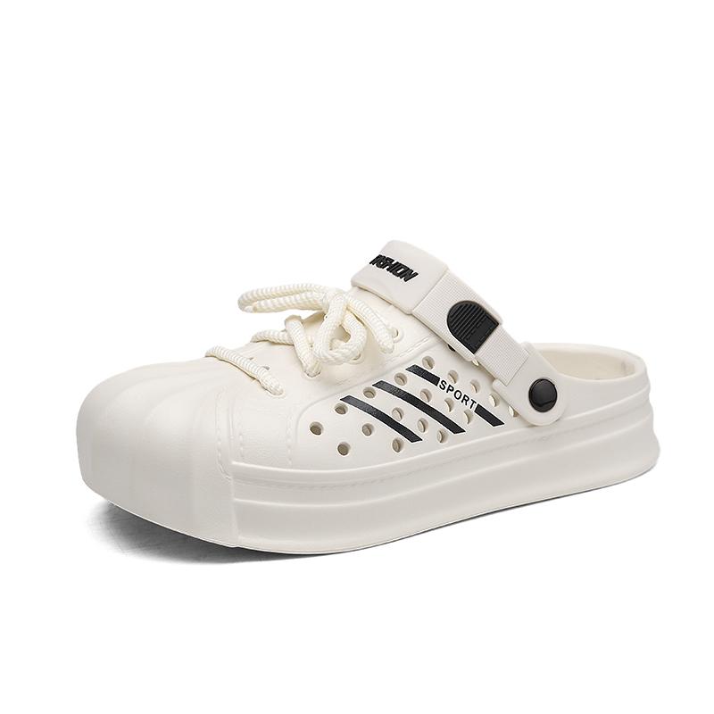 Fashion Men's Slip-on Waterproof Sandals Round Toe Male Summer EVA Water Shoe New Popular Men Outdoor Fishing Shoes Mans Slipper