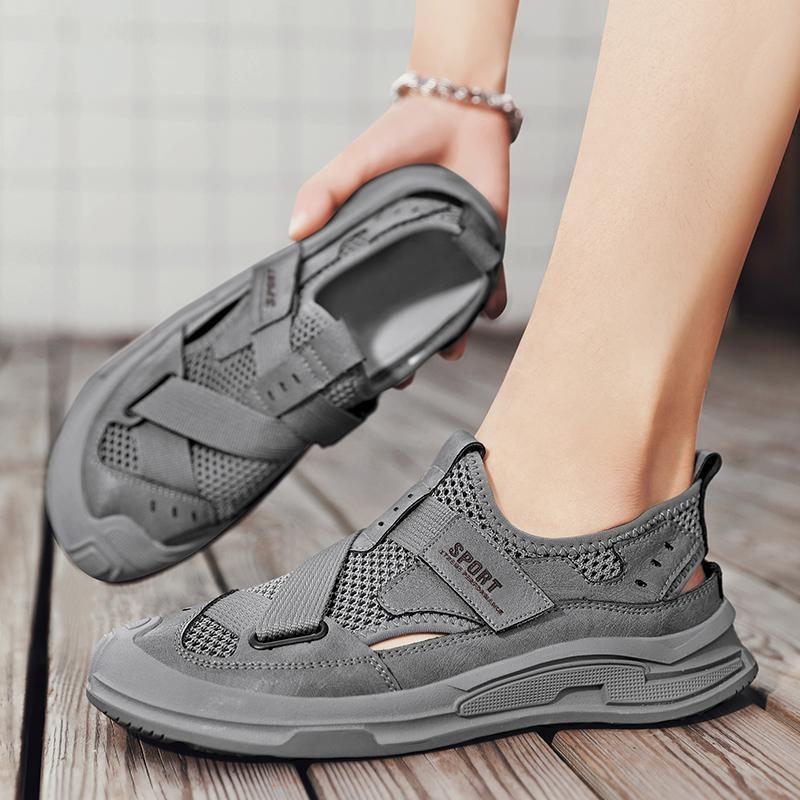 Fashion 2025 Men Roman Sandals Outdoor Breathable Soft Sole Beach Shoes Classic Men Wading Quick-dry Casual Hiking Shoes Men's Sneakers