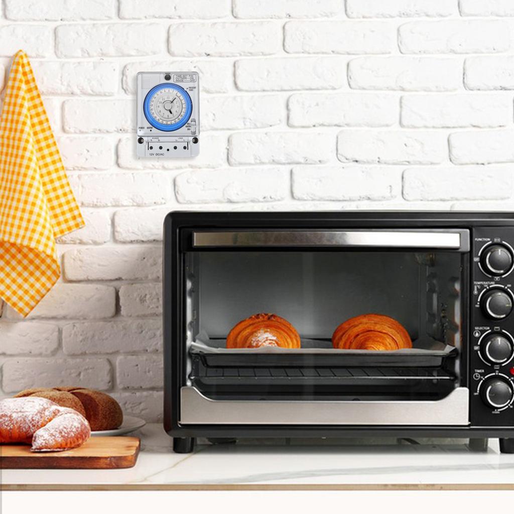 Mechanical Timer White Portable Precise Timer for Home Kitchen Cooking Baking Countdown Time Control Switch 36vac Dc