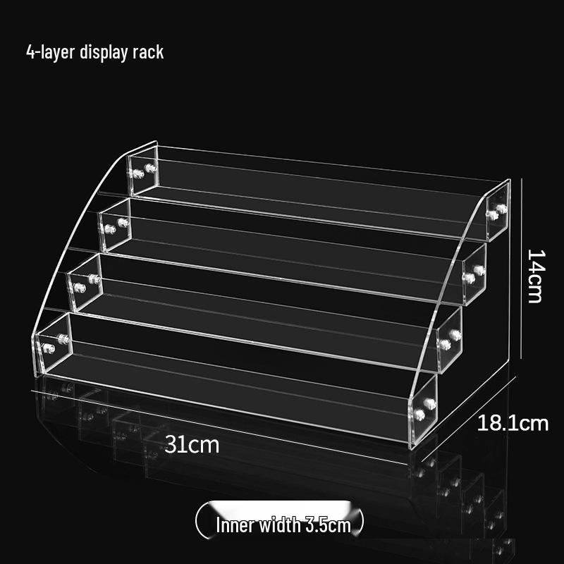 Multi-layer Acrylic Perfume & Doll Display Shelf Box