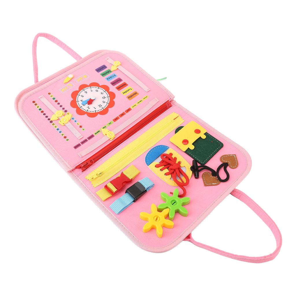 Felt Fidget Blanket Multifunctional Sensory Pad Toy Felt Sensory Board for Toddlers Elderly