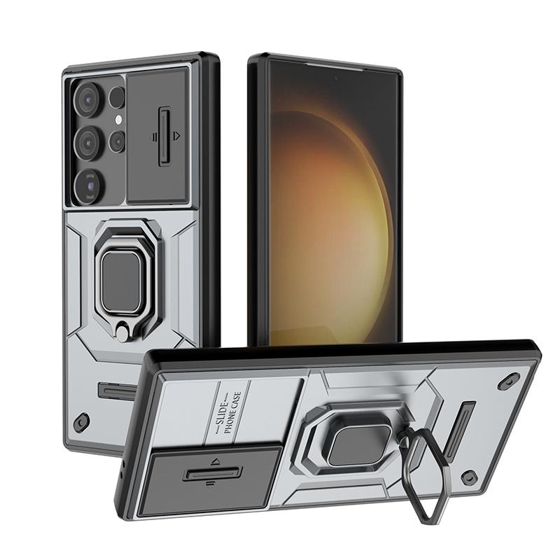 Pro Samsung Galaxy S24 Ultra pouzdro Shockproof Armor Ring Holder Lens Protect Coque Pro Samsung S24 + Plus S 24 Ultra Zadní kryt