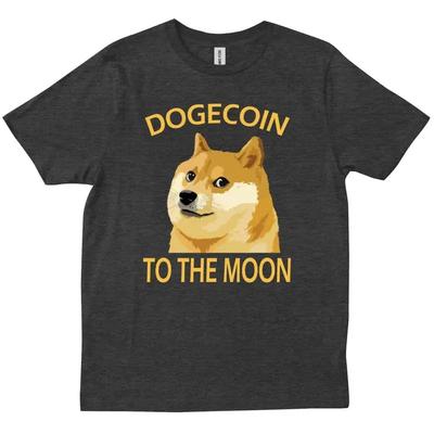 Dogecoin To The Moon Digital Currency Friends Family New Trendy T Shirt