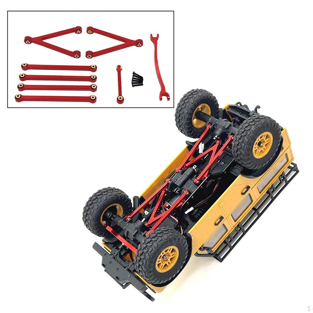 8 Pack Chassis Linkage Rods for FCX24 Trucks, Aluminum Alloy Parts 1/24 Scale Models