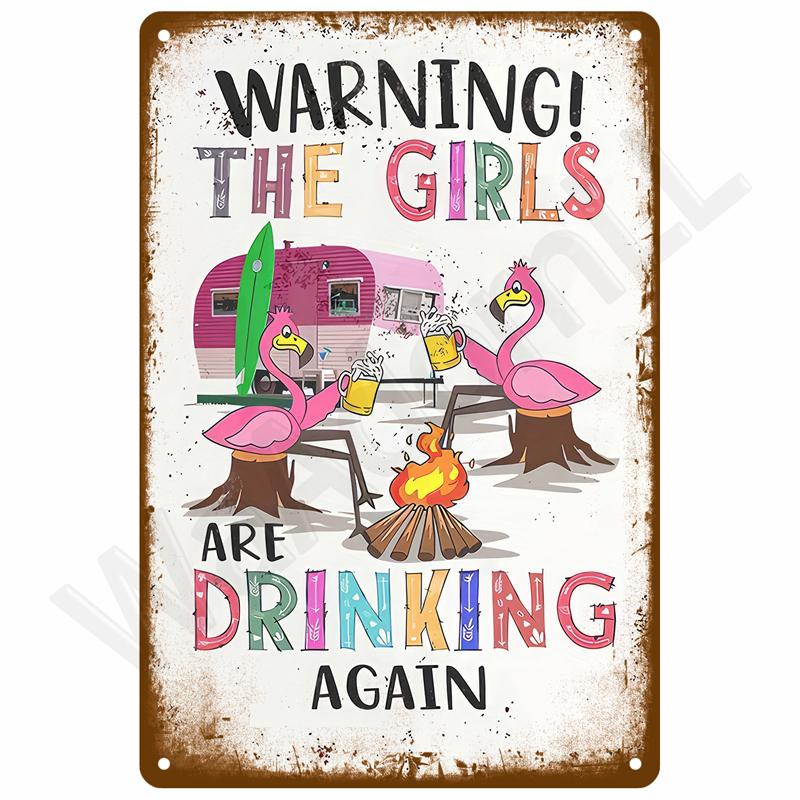 Retro Metal Sign Wall Art Mural Aesthetic Room Home Decor Items Poster Vintage Metal Plate Garage Decoration Tin Sign Plates Bar