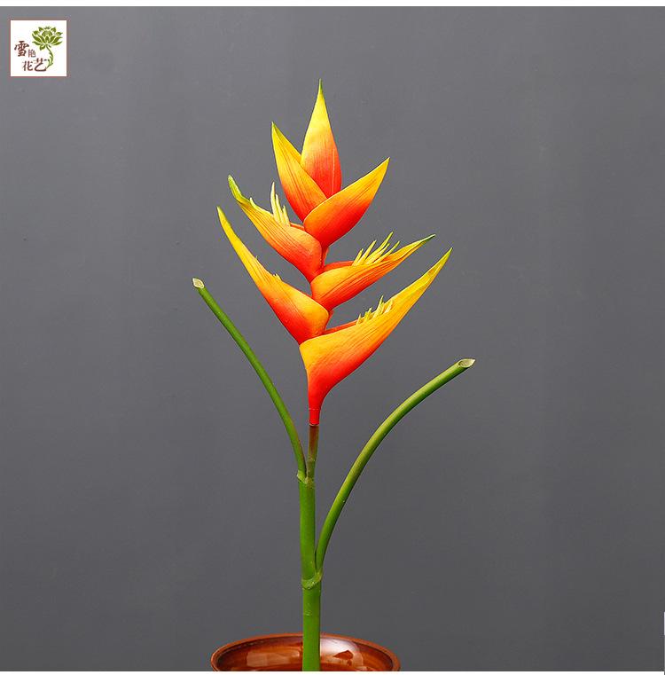 Big Peacock Living Room Simulation of Good Luck Decorative Flower Arrangement Bird of Paradise Flower Home Decor