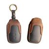 KOKATO Echte Leder Smart Key Hülle Schlüsselanhänger Schlüsselabdeckung für Toyota Corolla New Land Yaris Crown Crown Crown Estate RS Einfach zu gestalten Kreuz,