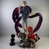 39cm/15.4 Inch Tokyo Ghoul Ken Kaneki Figure 4 Kagune Form Kaneki Two Replaceable Heads Anime Statue Collectible Model Toy Gifts