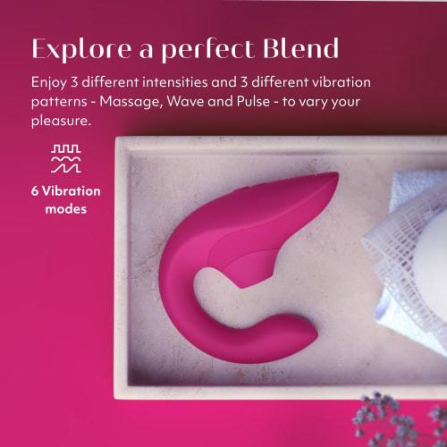 Womanizer Blend Vibrator That Provides Dual Stimulation, Pleasure Air That Stimulates the Clitoris, Vibration To the G Spot and Suction To the Clitori