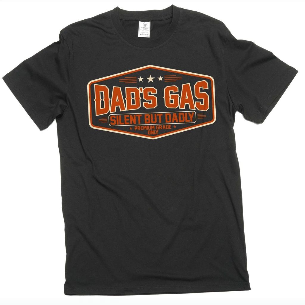 Funny Dad's Gas Tshirt Dad Joke Shirts Fathers Day Gift Farting Humorous Tee