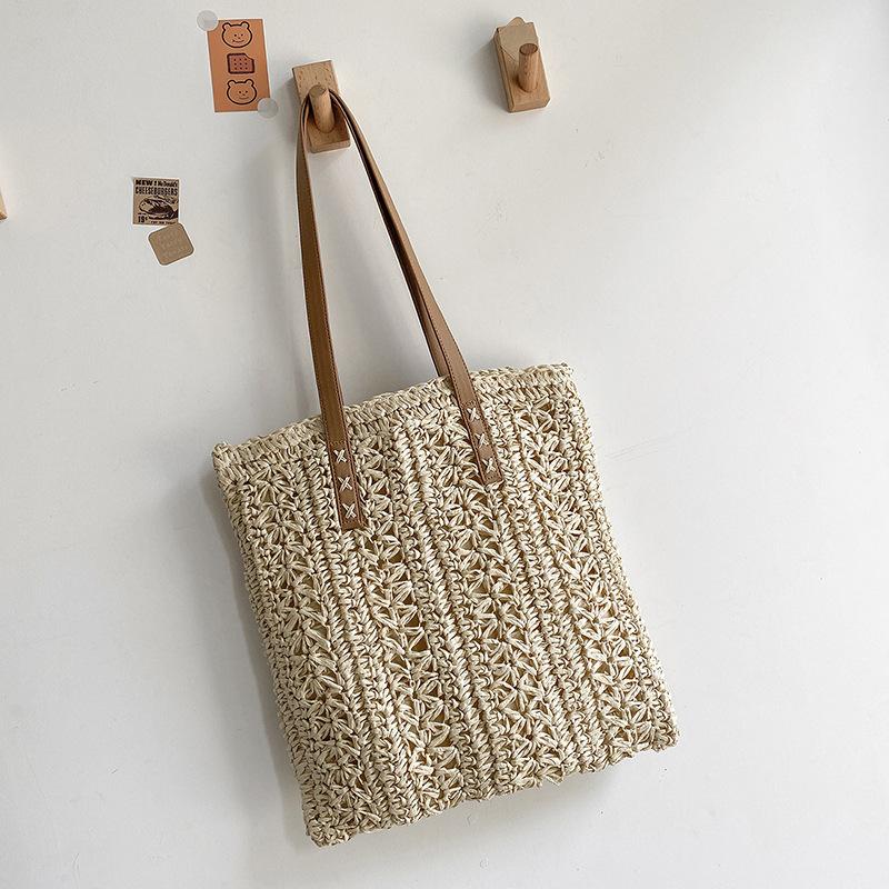New Summer Beach Bag Travel Beach Vacation Bag Large Capacity Casual One-shoulder Tote Bag