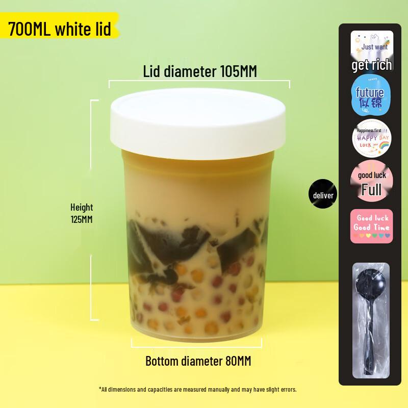 Handun 700ml Disposable Dessert Takeaway Cups