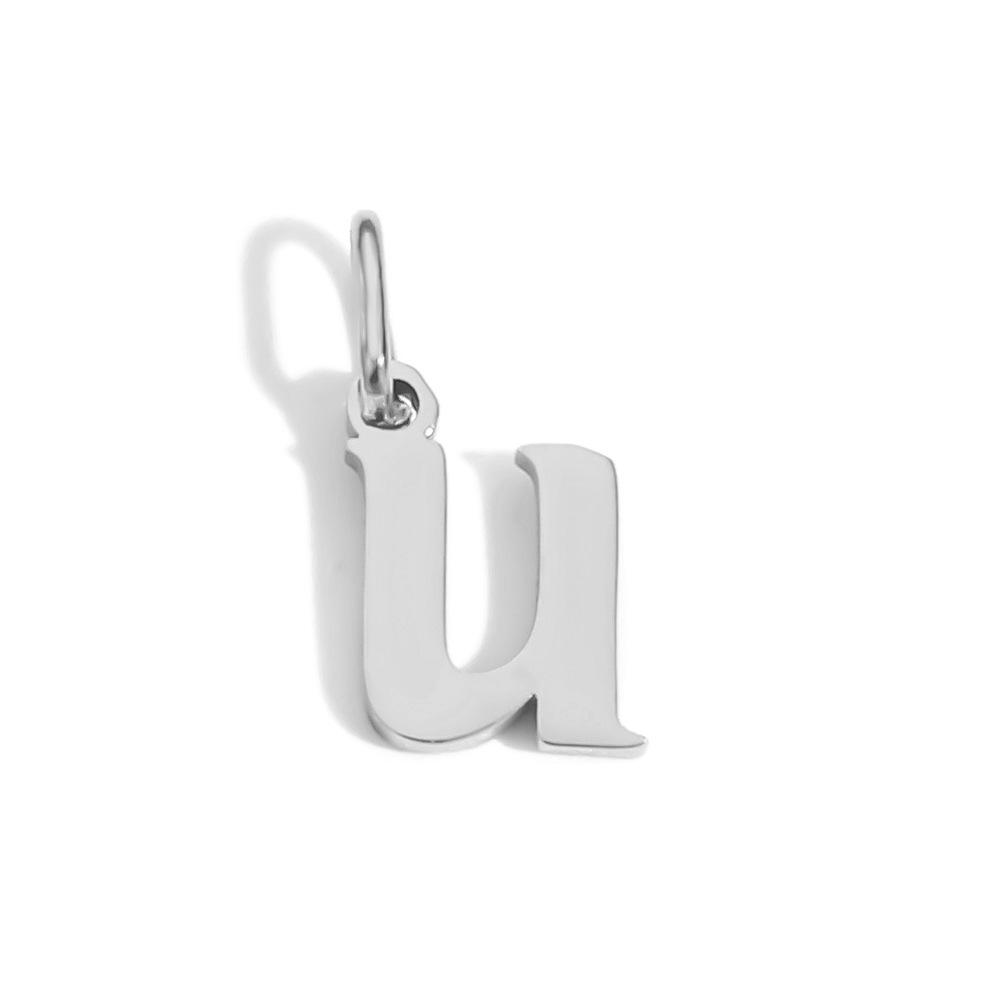 Chi Hang Jewelry Stainless Steel Lowercase Alphabet Pendant - 26 Letters