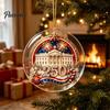 Restaurant Hotel Christmas Decorations 250th Anniversary Acrylic Hanging Ornament, Double Side Printed Festive Holiday Decor Thoughtful Gift for Loved