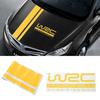 2Pcs Lines Letters Self-adhesive Car Styling Hood Sticker Auto Decal Decoration