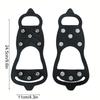 New Ice Snow Traction Cleats Grippers Ice Cleats For Shoes And Boots, Climbing Crampons With 8 Steel Studs For Ice Sport  Walking Running Hunting