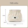 Cute Small Corduroy Snap Coin Purse - Automatic Closure Makeup & Change Bag