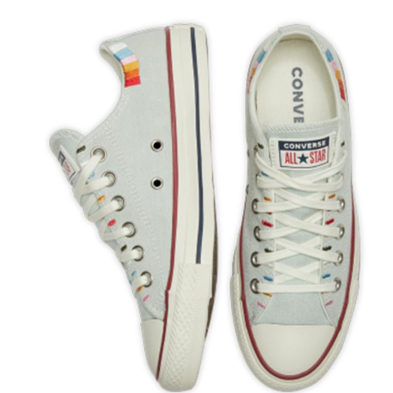 Converse Chuck Taylor All Star Self-Expression Fashion Comfort Low-top Canvas Shoes Women's Light Blue