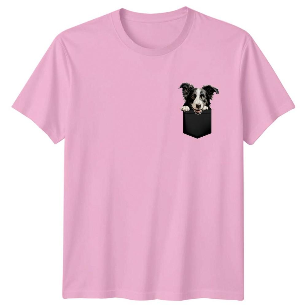 Border Collie Dog Pocket Animals Unisexs TShirt Unisexs Tee Graphic Shirt