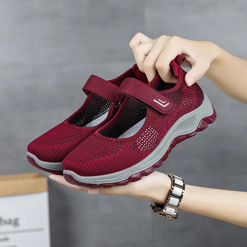 Fashion Summer Women's Casual Shoes High Quality Platform Soft Sole Outdoor Hiking Shoes Lightweight Anti Slip Fitness Sneakers Shoes