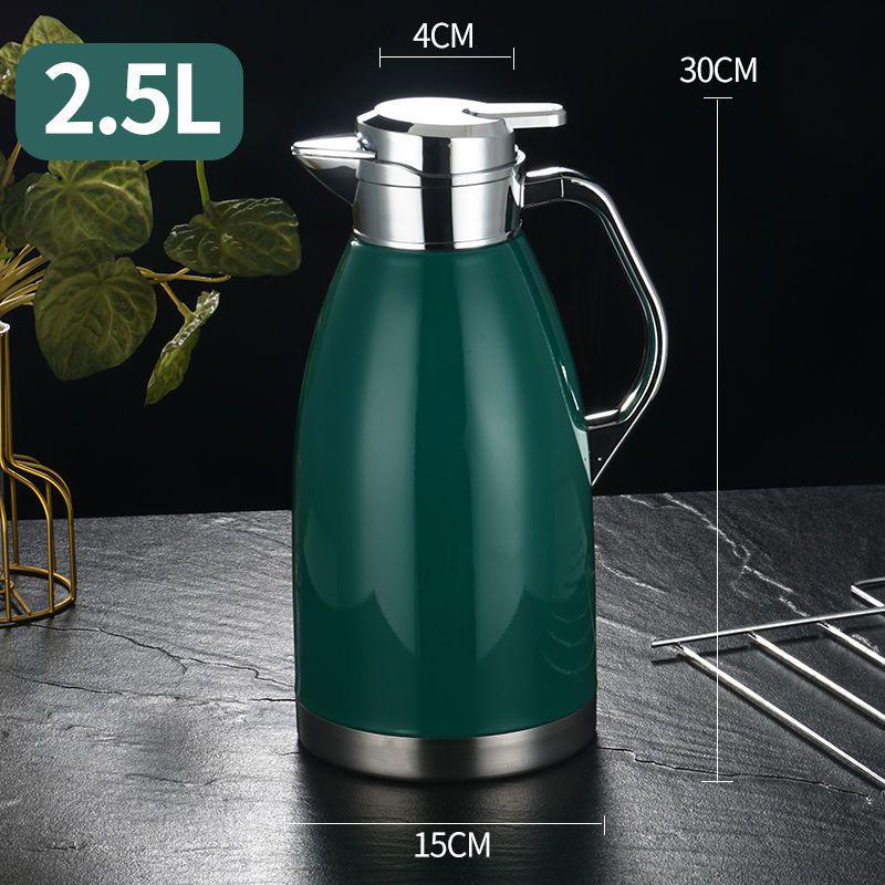 Large Capacity Stainless Steel Thermos Pot - Long-Lasting Hot Water and Boiling Bottle for Home or Restaurant Use.