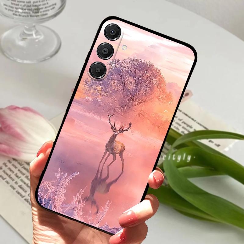 For Samsung Galaxy M35 5G Case SM-M356B Cute Animal Silicone TPU Frosted Phone Cover For Samsung M55 M55S M34 Coque Bumper Shell